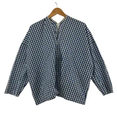 美品 dhal シャツ ダル Dhal(ダル) /50/-Kooshiパターンジップシャツ /レッド×オフ