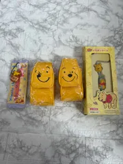 新品未使用　当時品　レア　SEGA くまのプーさん　ストラップ　折り畳み携帯ケース　イヤホンマイク