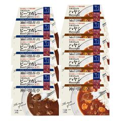 神戸開花亭 公式 レトルト ビーフカレー中辛×５食 ハヤシ×５食入り まとめ買いセット 食品 詰め合わせ 惣菜 常温保存 のし包装不可