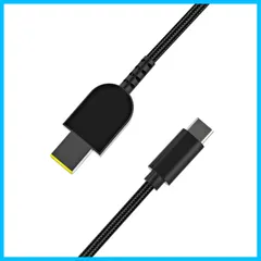 Dalugo 対応NEC Lavie ノートパソコン 充電ケーブル 65W 45W USB-C PD対応 20V専用 パソコン 電源ケーブル Type-C to 角型11.0×4.0mm ナイロン編み PD トリガーケーブル 互換Lenovo ThinkPad