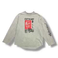 参考上代30800円 CVTVLIST 21SS Brutal Longsleeve Tee ブルータル長袖Tシャツ カットソー カタリスト 2101090303 グレー 2 91252A5のサムネイル