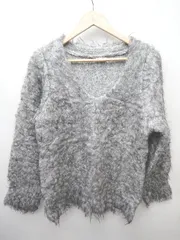 ◇ natural couture ナチュラルクチュール 長袖 ニット セーター 表記なし グレー レディース P  【1407260026075】
