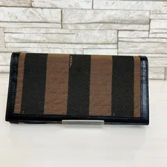 〈極美品〉FENDI フェンディ 長財布 ブラウン ギャランティカード付　ペカン柄