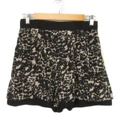 コムサモデルズ COMME CA MODELS ショートパンツ キュロット リバーシブル M 黒 ブラック