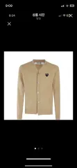 COMME des GARCONS(コム・デ・ギャルソン) ベージュ カーディガン 最後
