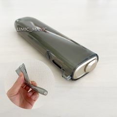 アイコス イルマワン / イルマiワン専用 IQOS ILUMA ONE TPU製 ソフト やわらか カバー ケース 着せ替え 衝撃保護 クリア グレー 灰色 半透明