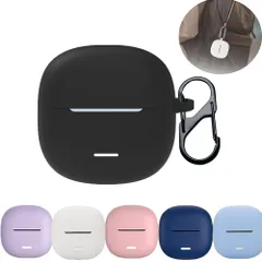 【数量限定】FOR Redmi Buds 6 lite イヤホンケース【2025新型-紛失防止フック付き】シリコン素材 キズ防止 落下防止 紛失防止 耐衝撃 全面保護 防水 防塵 軽量 ワイヤレスイヤホン ケース (黒)