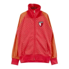 サイズ：M ADIDAS GOLF アディダスゴルフ  裏起毛ジップジャケット ドット柄 オレンジ系 [240101375754] ゴルフウェア レディース ストスト