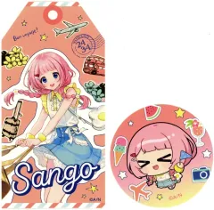 【中古】シール・ステッカー 周央サンゴ 「バーチャルYouTuber にじさんじ 七次元生徒会! 生徒会、夏旅行に行ってきます!×カラオケまねきねこ トラベルステッカーセット(2枚セット)」