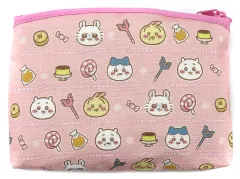 【中古】バッグ 集合(総柄/洋菓子) 底はぎポーチ 「ちいかわ なんか小さくてかわいいやつ」 ちいかわもぐもぐ本舗限定のサムネイル