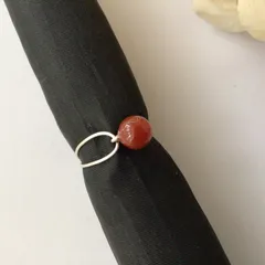 赤瑪瑙　6mmのリング　8〜9号