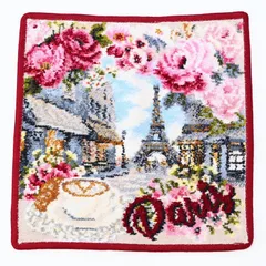 新品 フェイラー FEILER ハンカチ ハンドタオル レディース 25cm×25cm リュ ドゥ パリ ボルドー ネコポスのサムネイル