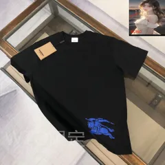 【本日限定特価】Burberry 戦馬騎士プリント クルーネックTシャツ - カップル対応 [本日特価|新品未使用品]