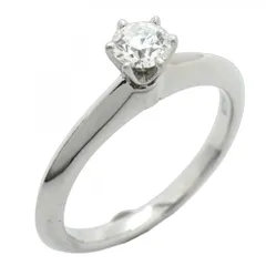 ティファニー(Tiffany) ティファニー リング ソリティア 1PD Pt950 プラチナ ダイヤモンド 0.22ct 5.5号レディース
