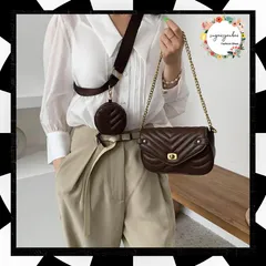 ポシェット ショルダーバッグ レディース 	 PUレザー 韓国風 ミニバッグ チェーン 斜め掛け キルティングバッグ 可愛い 小銭入れ付き オフィスカジュアル コンパクト 通勤 上品女性 肩掛け スクエアバッグ 鞄 89XFENG-056