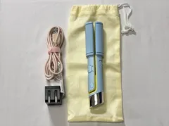 【214003】 EasyStyler モバイル　ヘアアイロン　USB SUGAR IRON　モバイルバッテリーで使用OK！ ブルー/イエロー