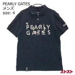美品✨パーリーゲイツ メンズゴルフウェア ポロシャツ ロゴプリント