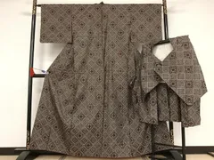 本場龍郷大島 正絹 本場大島紬 龍郷 着物 羽織 アンサンブル 本場龍郷大島 正絹 本場大島紬 龍郷 着物 羽織 アンサンブル
