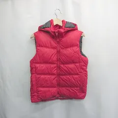 ◇ ⊇ ZARA KIDS ザラ キッズ フード取り外し可能 ダウンベスト サイズ162 レッド 男の子 E  【1502180039935】