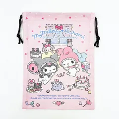 サンリオ マイメロディ50th ＆クロミ20th エンジェル巾着 日本製 Sanrio