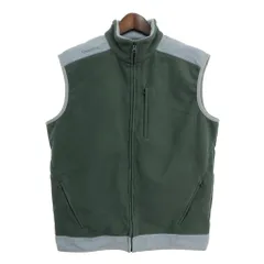 Quechua フリースベスト アウトドア グリーン (メンズ L) 中古 古着 S6922
