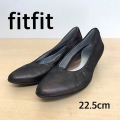 fitfit フィットフィット レディース パンプス エッジウエッジパンプ二ーカー（ブロンズ）【R71017】Y