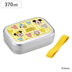 弁当箱 370ml アルミ弁当箱 ミッキー＆フレンズ風船 （ ディズニー お弁当箱 ランチボックス 一段 保温庫対応 子供 日本製 保温庫 OK お弁当 弁当 幼稚園 保育園 ランチベルト付き 中子付き キッズ ）