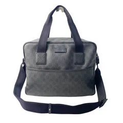 美品 グッチ GUCCI メンズ GGスプリーム 2way ショルダーバッグ ボストンバッグ 170058 斜めがけ クロスボディ