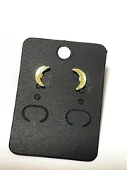 小ぶり　チタン　ピアス　月　つけっぱなし