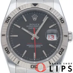 ロレックス ターノグラフ 自動巻き 腕時計 ギャラ付き 新品仕上げ ステンレススチール SS ブラック D番(2005年) 116264 メンズ 40802046947【アラモード】