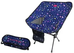 【中古】雑貨 モチーフアイコン総柄 折りたたみアウトドアチェア 「セブンイレブン×ウマ娘 プリティーダービー 2周年キャンペーン」 セブンネット限定