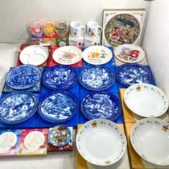 ★ Disney ディズニー 箱入り食器 23点 まとめ商品 グラス マグカップ バースデープレート イヤープレート ディズニーリゾート ノベルティグッズ 8.90kg