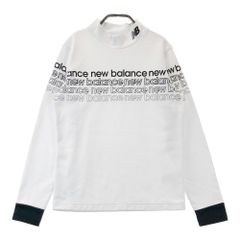 サイズ：1 NEW BALANCE GOLF ニューバランス 2024年モデル 裏起毛 モックネック 長袖Tシャツ  ホワイト系 [240101442259] ゴルフウェア レディース ストスト サイズ：1 NEW BALANCE GOLF ニューバランス 2024年モデル 裏