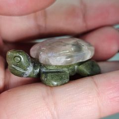 天然石 亀 置物 2点セット - メルカリ