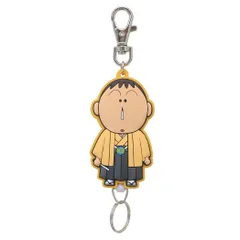 【メール便】クレヨンしんちゃん キーリング ラバーリールキーホルダー 日本アートシリーズ ボーちゃん エスケイジャパン 鍵ホルダー アニメキャラクター グッズ 