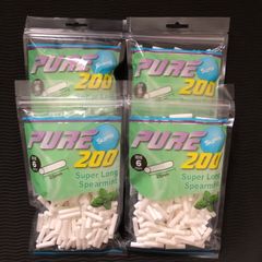 手巻きタバコフィルター　ピュア　スーパーロングスペアミントフィルター　4パック