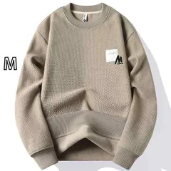 [M]春 コーデ メンズ  服 シンプル ファッション オシャレ 大人 かっこいい 大きいサイズ ストリート 紳士服  ラウンドネック スウェットシャツ 暖かい プルオーバー トップス 厚手 長袖 T シャツ