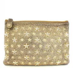 ジミーチュウ JIMMY CHOO ポーチ スタースタッズレザー ゴールド /TK ■OH ■OFのサムネイル