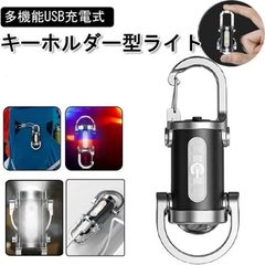 小型懐中電灯  LEDキーチェーンライト  2個セット ポータブル即購入OK  LED 携帯便利 ワークライト キーホルダー ペンダント USB充電式懐中電灯キーホルダー 登山 プラスチック 高輝度 500ルーメン 多機能