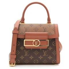 【 中古 美品 】LOUIS VUITTON ルイヴィトン ハンドバッグ モノグラム モノグラムリバース ドーフィーヌ キャピタル M46751 ブラウン Aランク レディース 2way ミニバッグ ショルダーバッグ