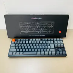 美品　Keychron キーボード K8 K8J3-JIS ホットスワップ RGB バックライト 茶軸 日本語配列	C2455	100サイズ発送のサムネイル