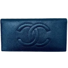 ♪Chanel シャネル 二つ折り財布 札入れ 手帳ケース マルチケース ブラック