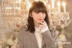 【中古】バッジ・ピンズ 森田ひかる(櫻坂46) スクエア缶バッジ UNI’S ON AIR(ユニゾンエアー)4周年記念コラボ ローソン・Loppi・HMV限定