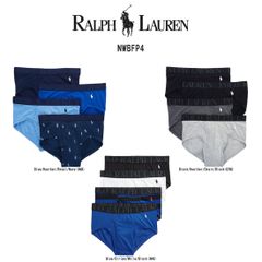 POLO RALPH LAUREN(ポロ ラルフローレン)ブリーフ 4枚セット お買い得 パック メンズ 下着 Stretch Classic Fit NWBFP4