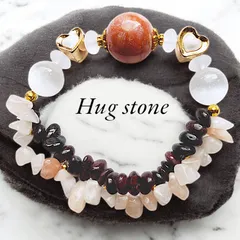 [癒しと希望◆珊瑚]天然石ブレスレット 水晶 ピンクアベンチュリン ガーネット セレナイト