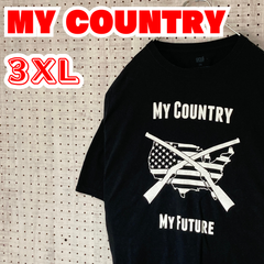 【ビッグサイズ】anvil　アンビル　プリント　Tシャツ　3XL　ブラック　US古着　MTTS2309-104