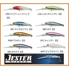 ジャクソン　ジェスターミノー　S　JESTER MINOW 78　S　78mm 11.5g　シンキング　ジェスタ　ミノー　ジェスター　1個当たりの販売価格です　カラーをご選択ください