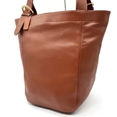 【良品】 OLD COACH オールドコーチ トートバッグ ハンドバッグ  バックル ゴールド金具 ロゴ型押し チャーム A4収納 大容量 肩掛け グラブタンレザー レディース ブラウン 茶色