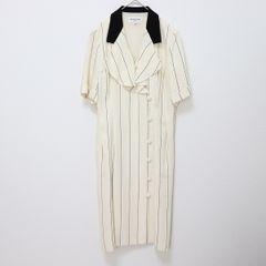 ハナエモリ HANAEMORI ヴィンテージ ワンピース ロング ストライプ x943209n
