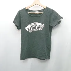 ◇ ⊂ Φ VANS ヴァンズ ブランドロゴ 半袖 カットソー サイズM ブラック レディース E  【1502030000559】